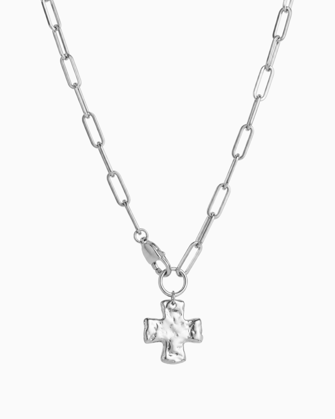 Chunky Cross Chain Necklace