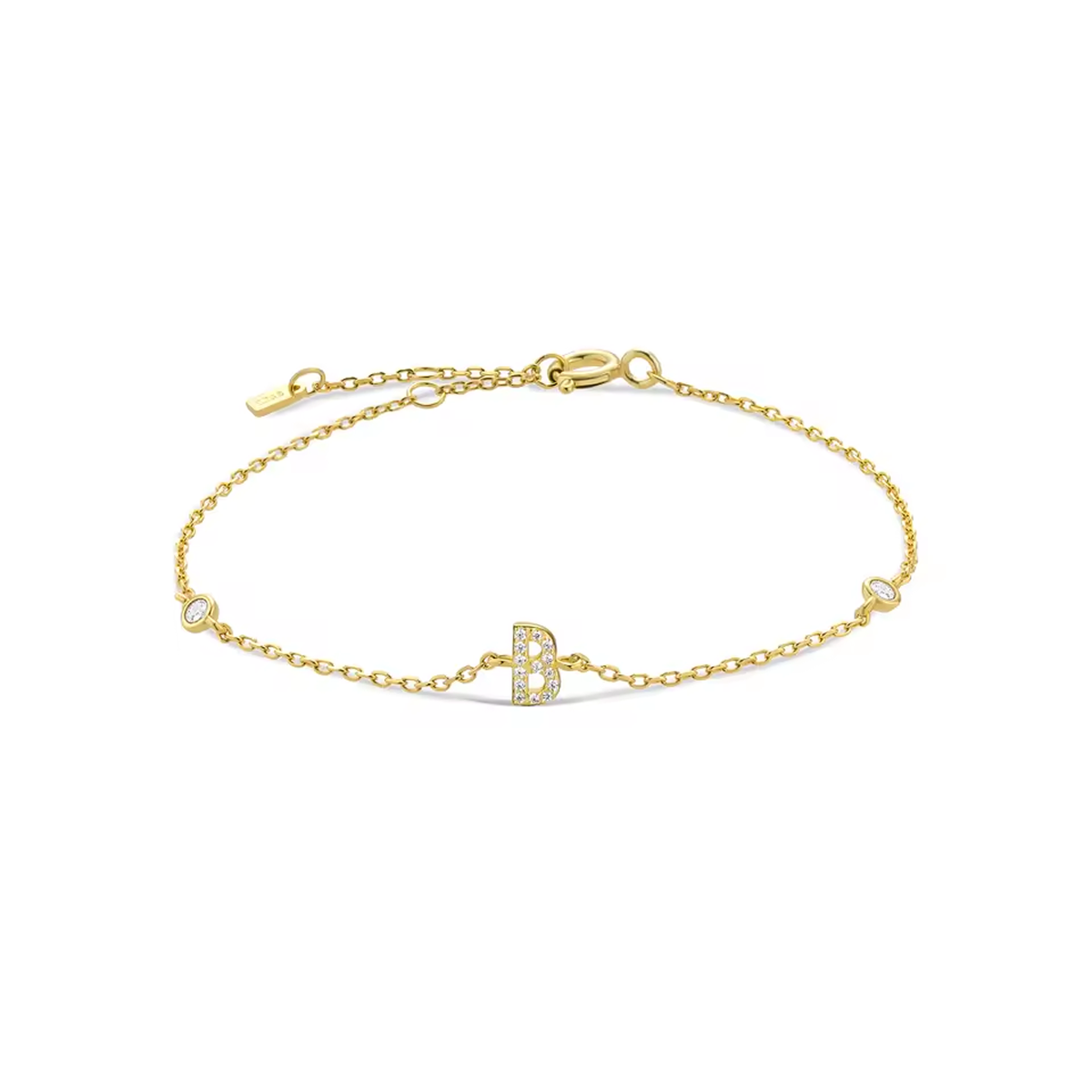 AX Station Initial Bracelet