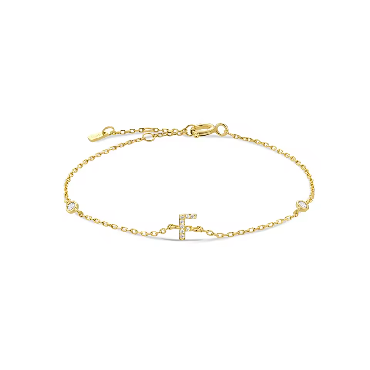 AX Station Initial Bracelet