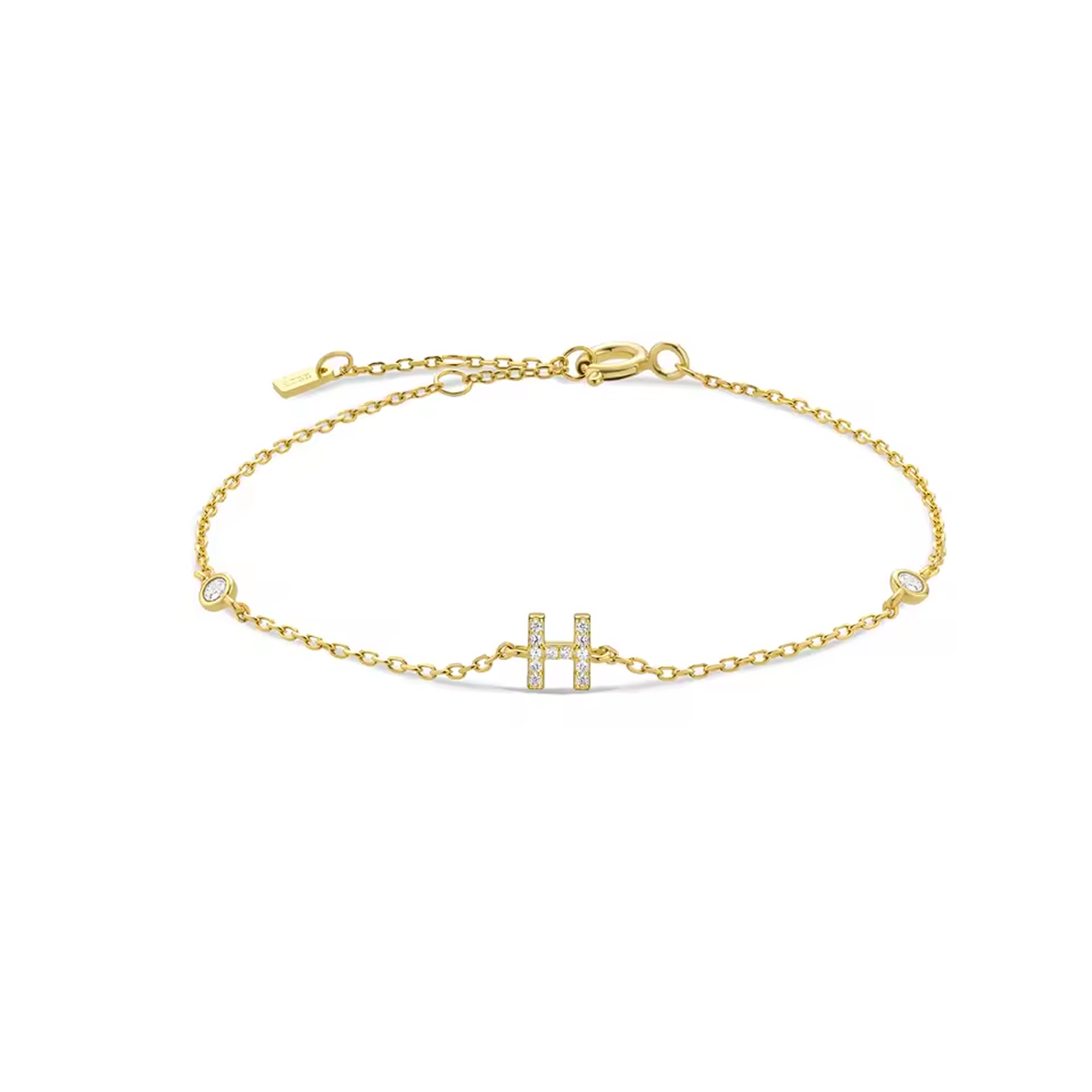 AX Station Initial Bracelet