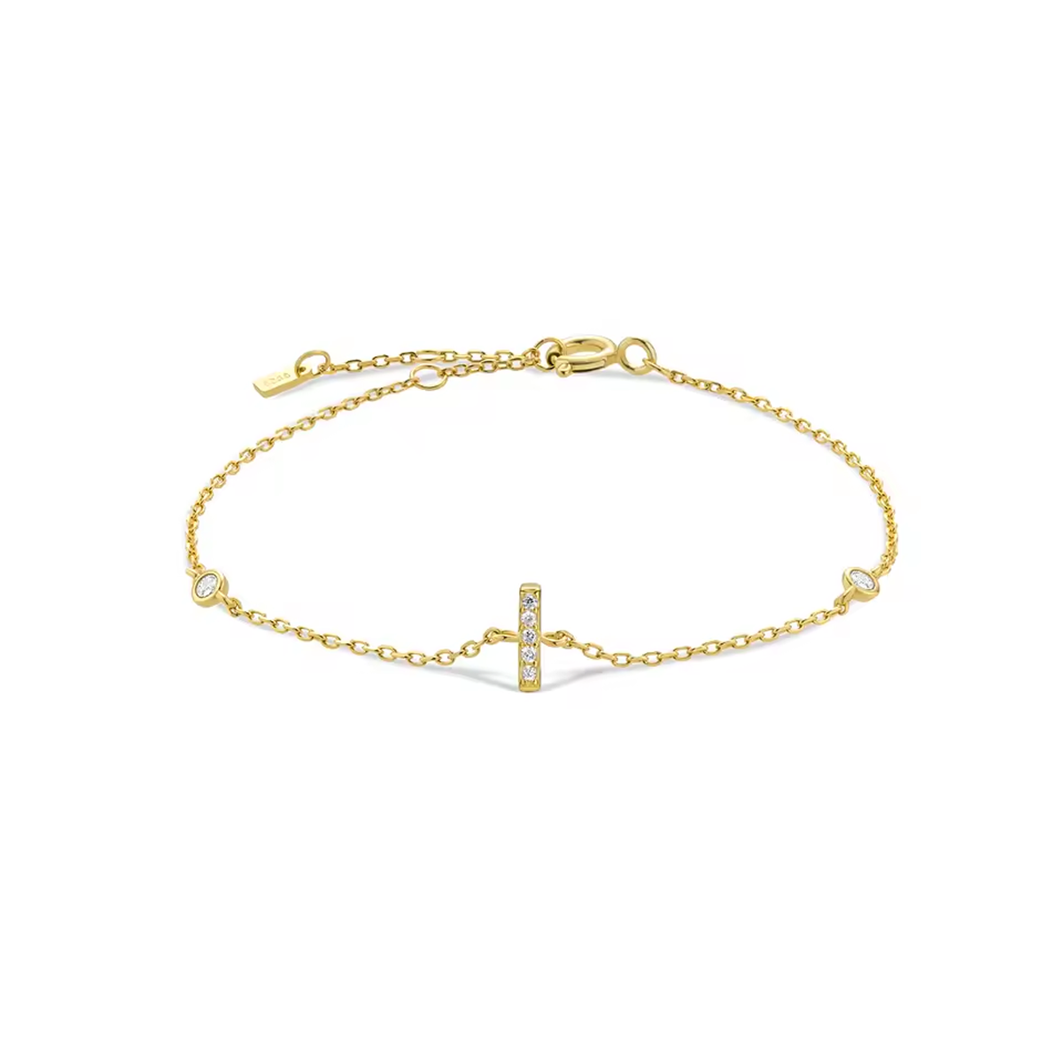 AX Station Initial Bracelet