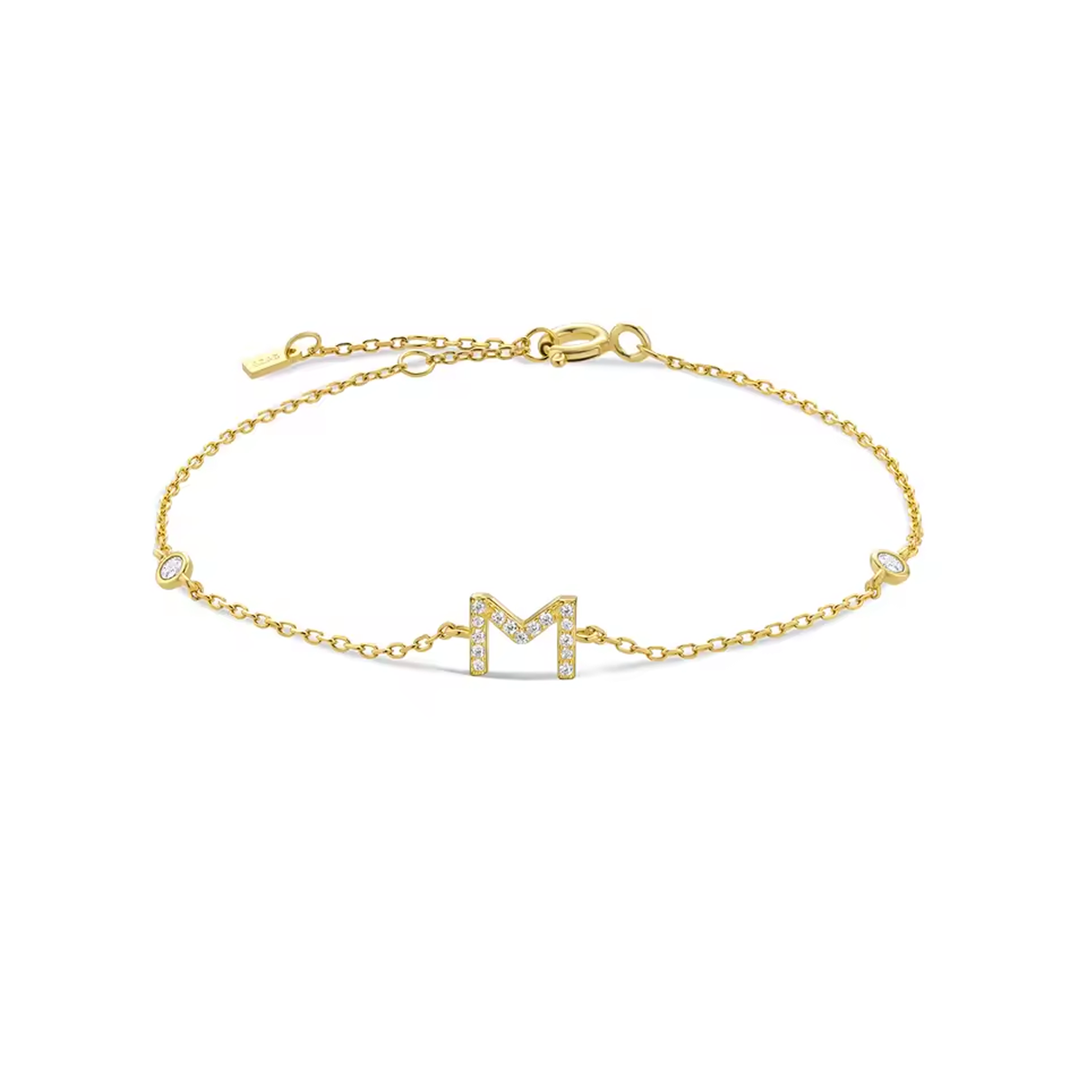 AX Station Initial Bracelet
