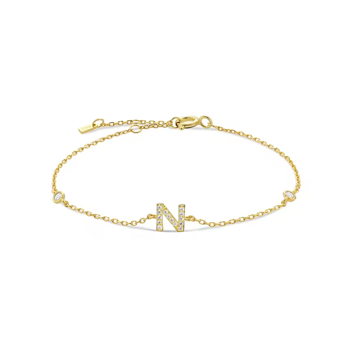AX Station Initial Bracelet
