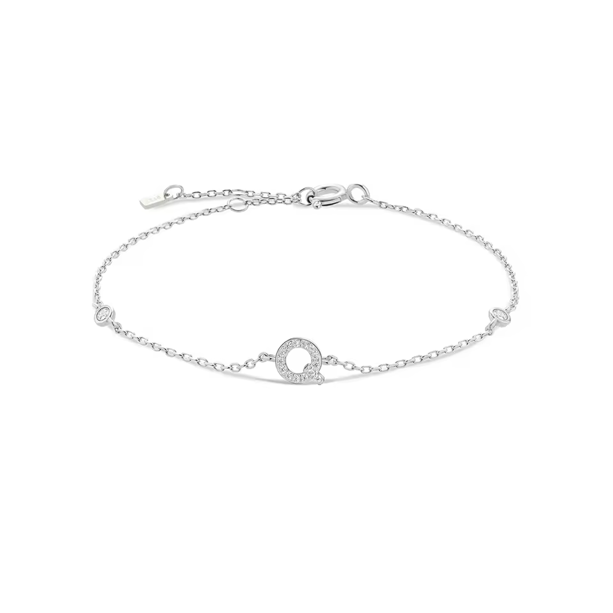 AX Station Initial Bracelet