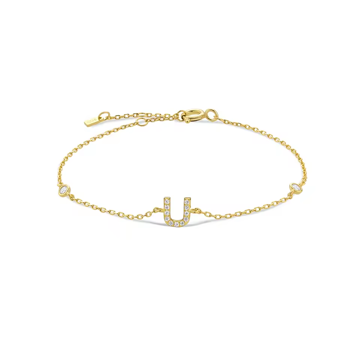 AX Station Initial Bracelet