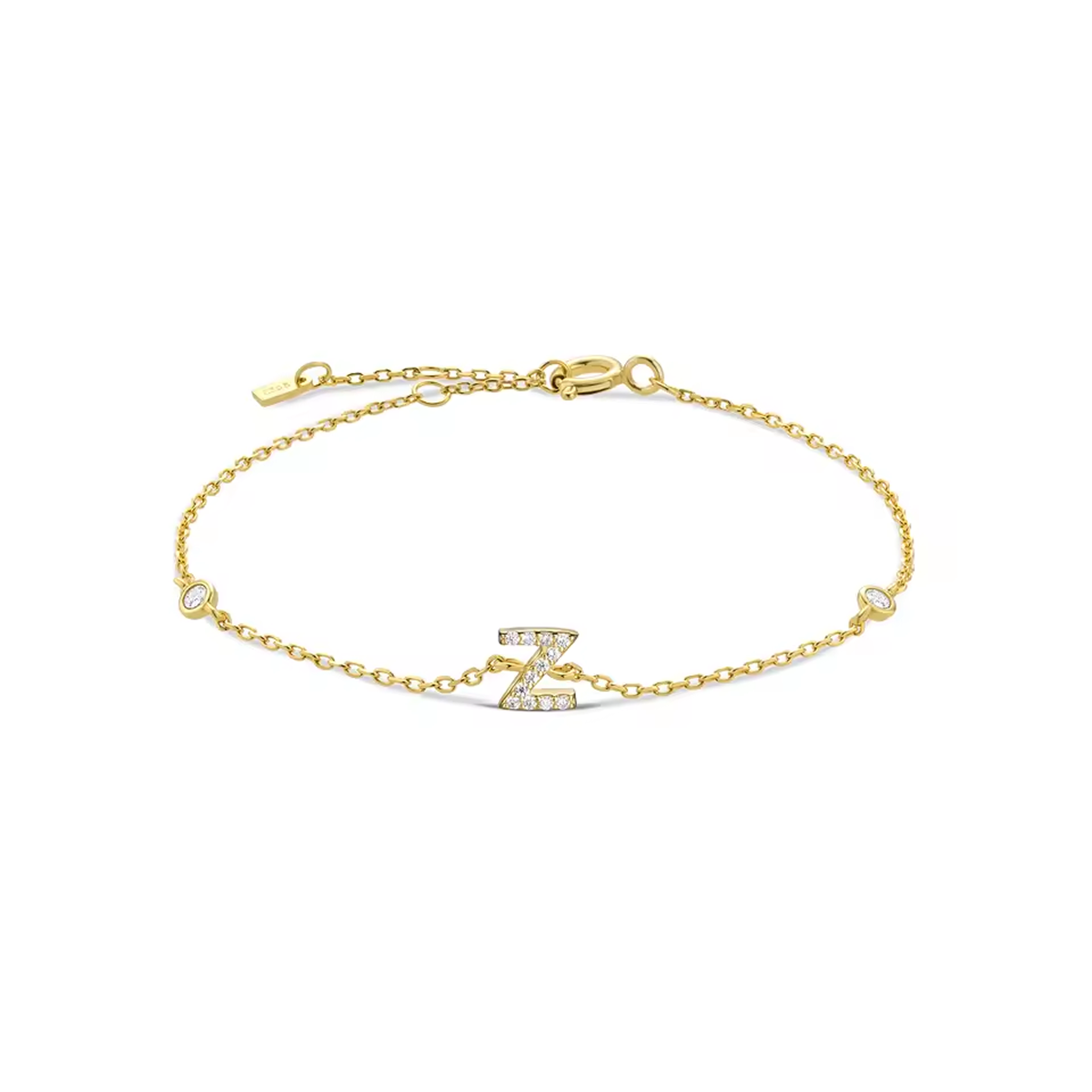 AX Station Initial Bracelet
