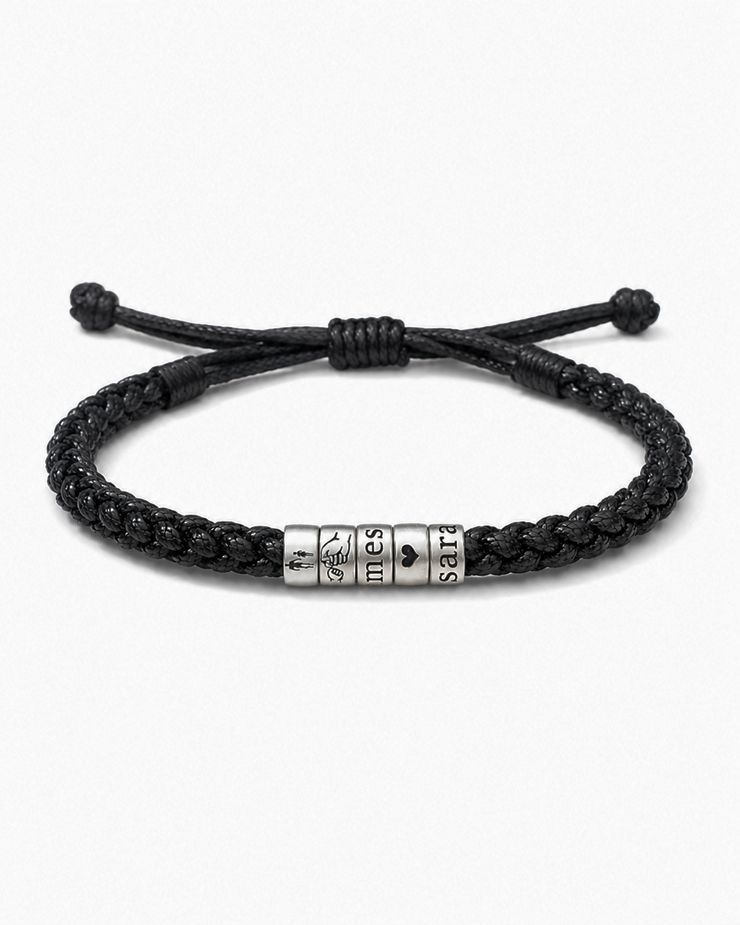 Personalized Woven Leather Bracelet